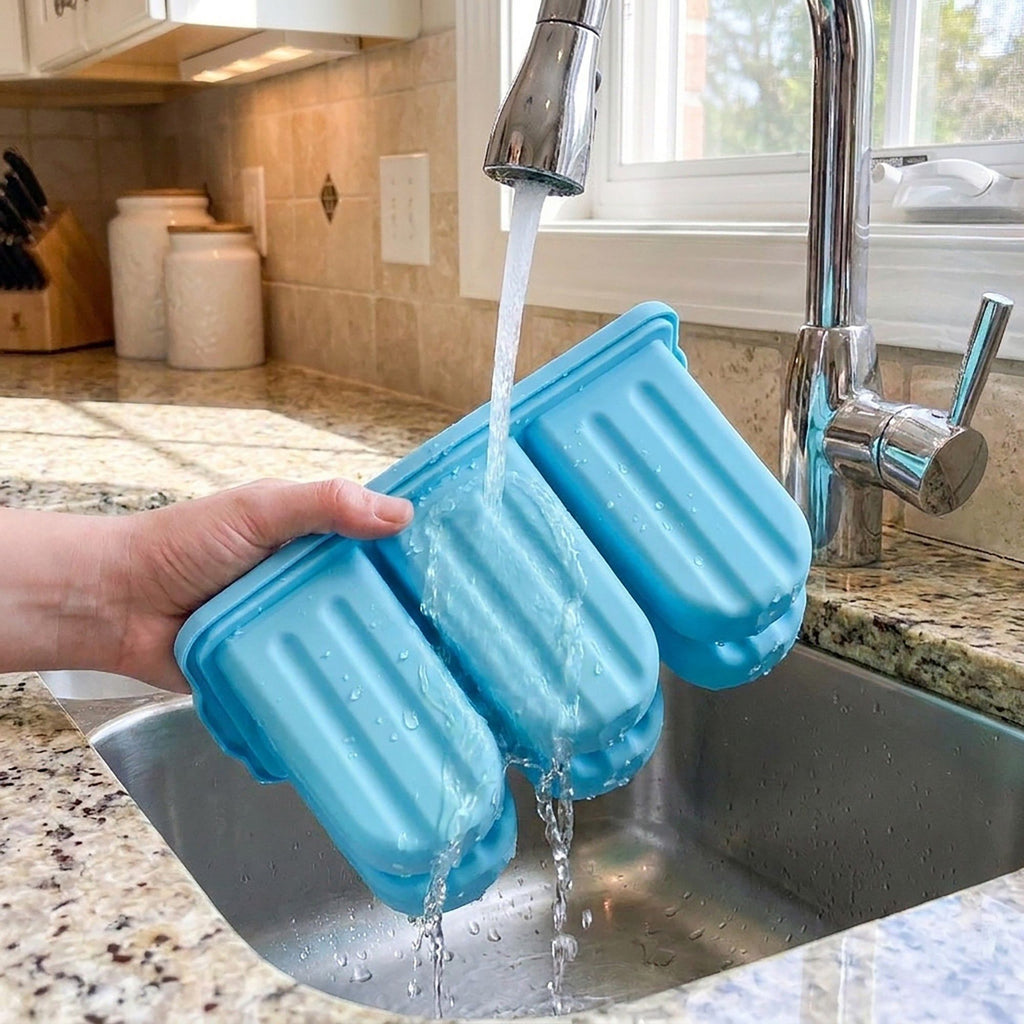 12-Cavity Popsicle Mold - Homemade Ice Pop Maker with Lid