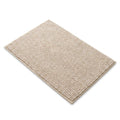 White home decor with non slip backing and plush pebble texture