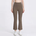 High Waist Flare Yoga Pants with Wide Waistband Smooth Stretch Pull On Workout Lounge Pants