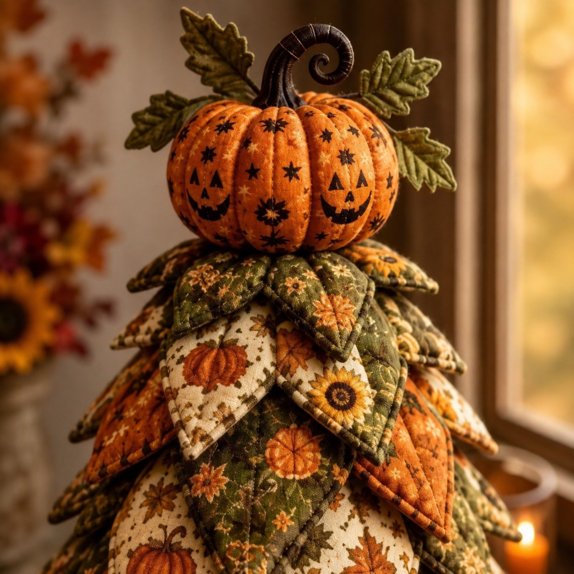 Handmade Halloween Witch Tree Sewing Kit DIY Fabric Holiday Decoration