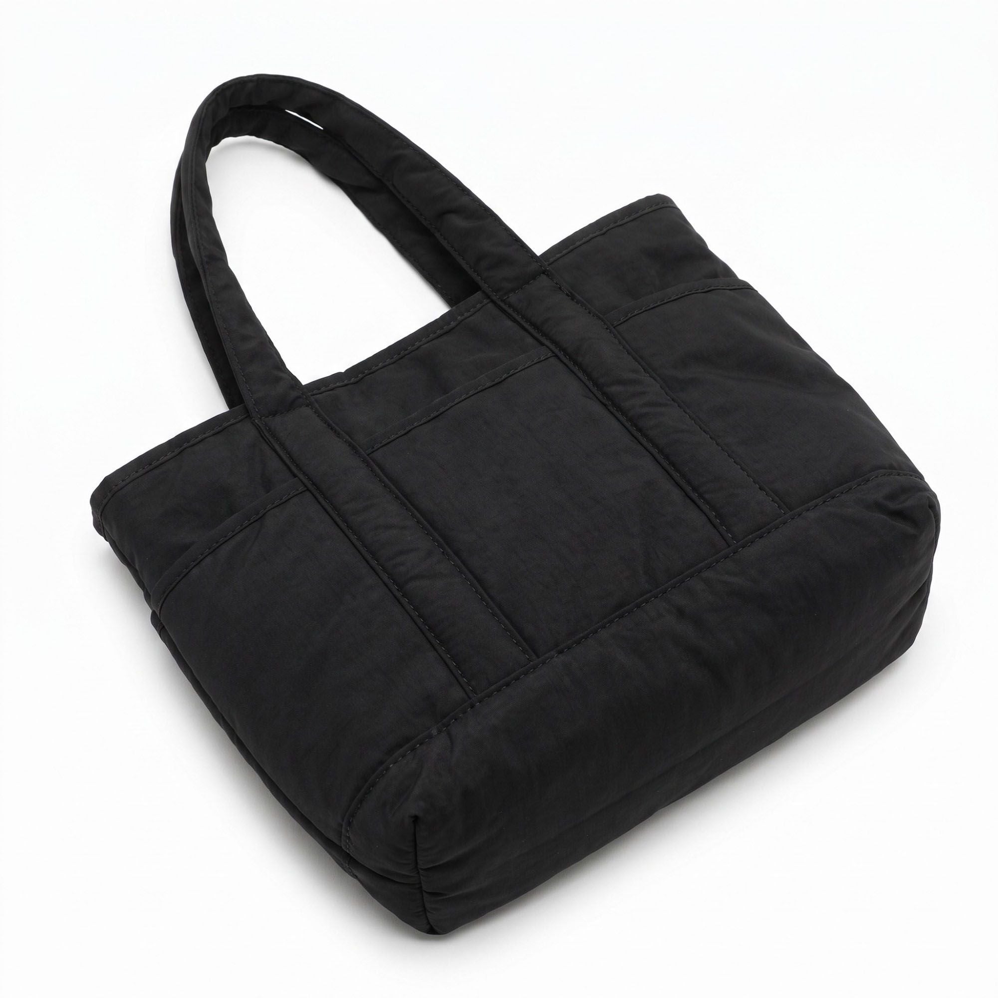 Lightweight Utility Tote Bag with Long Shoulder Straps and Exterior Pockets 9x7.5x4.5in