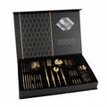 24 Piece Flatware Set Service for 6 Polished Stainless Steel Cutlery Set with Forks Knives Spoons Gift Box