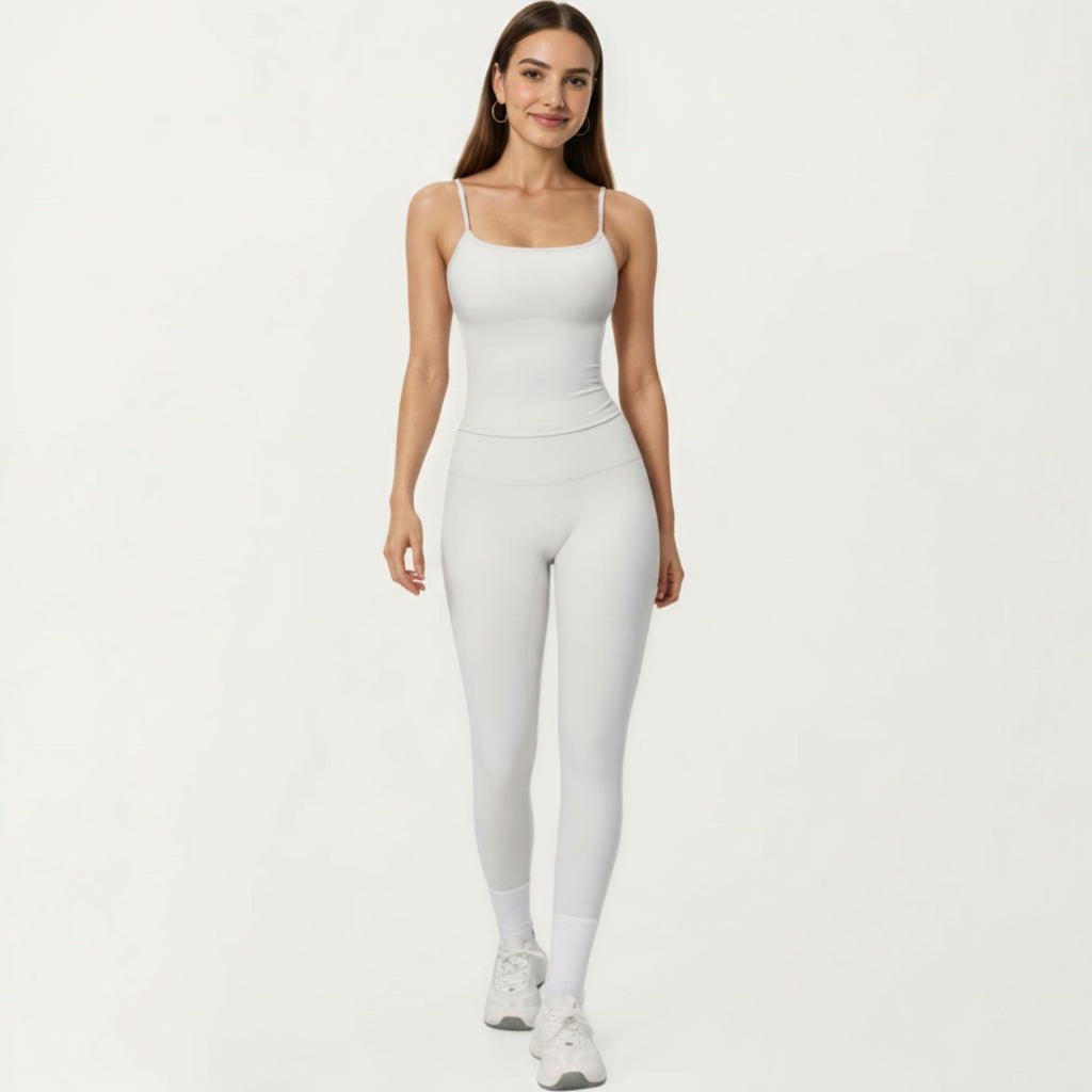Anna-Kaci Active Women's Spaghetti Strap Active Cami Top with Scoop Neck and Smooth Stretch Fit