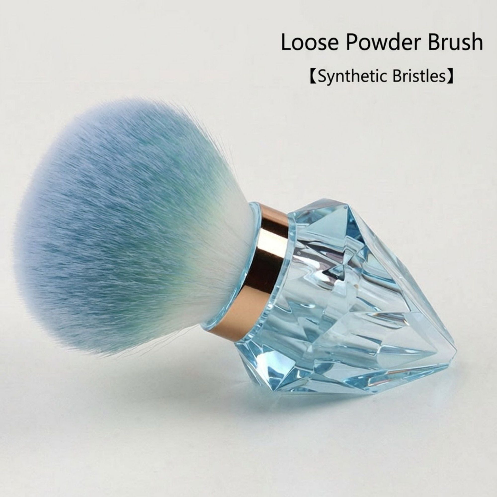 Diamond Handle Powder Brush with Soft Dense Bristles for Face Makeup Application