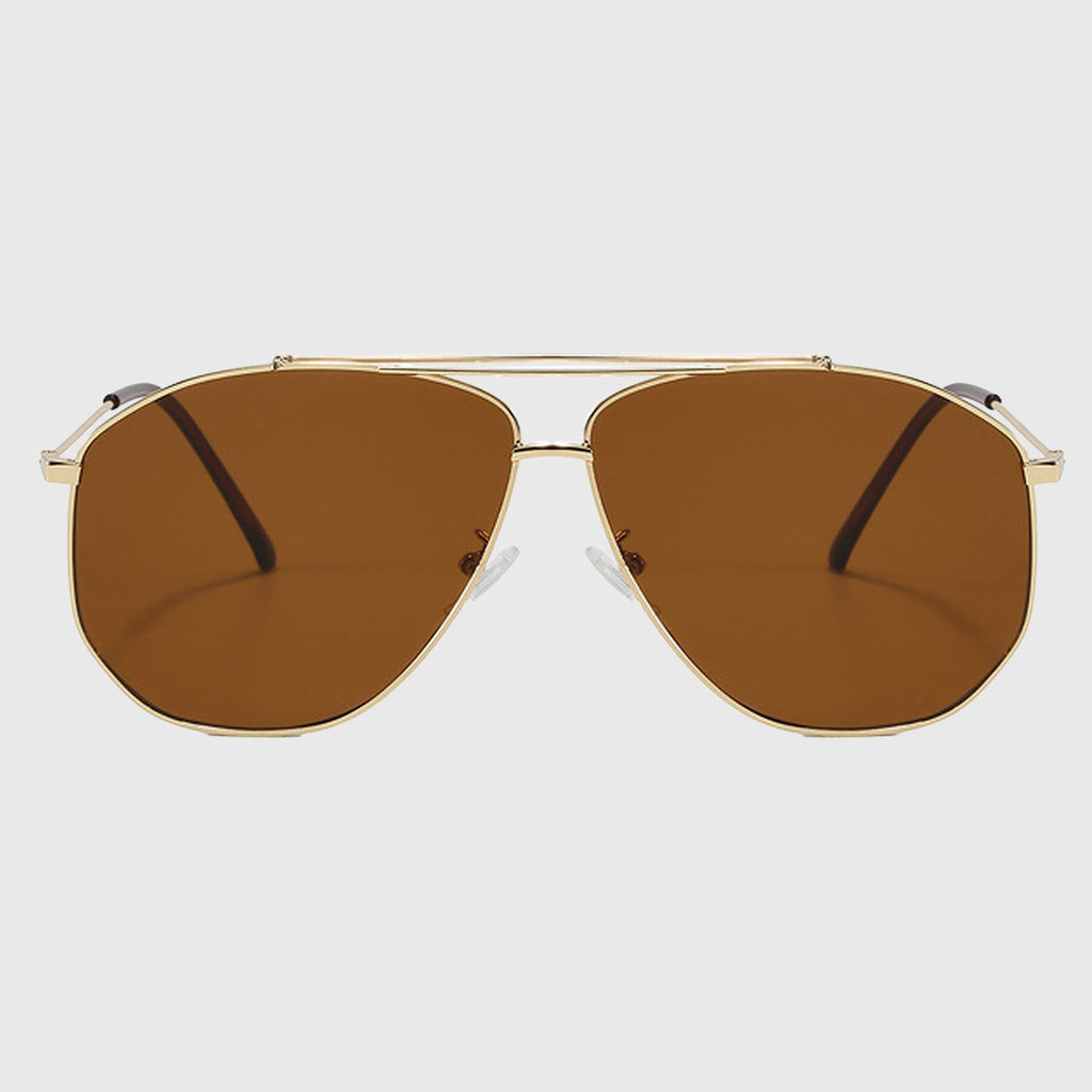 Anna-Kaci Women's Retro Aviator Sunglasses Gold Frame