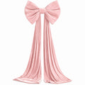 Oversized Velvet Christmas Bow Tree Topper with Long Tails