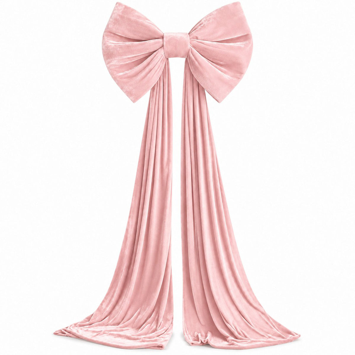 Oversized Velvet Christmas Bow Tree Topper with Long Tails