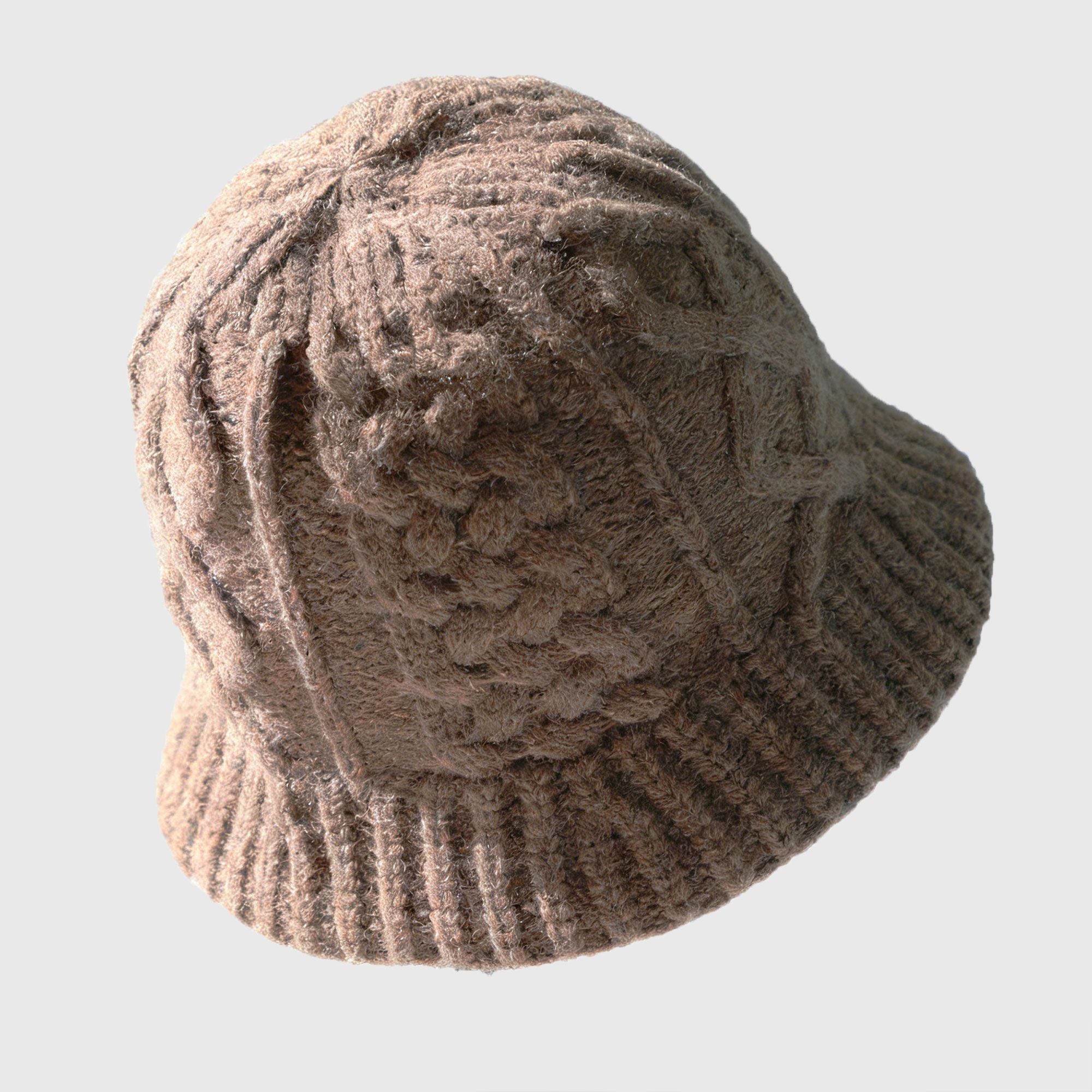 Anna-Kaci Women's Cable-Knit Bucket Hat - Soft Winter Hat for Casual Daily Wear