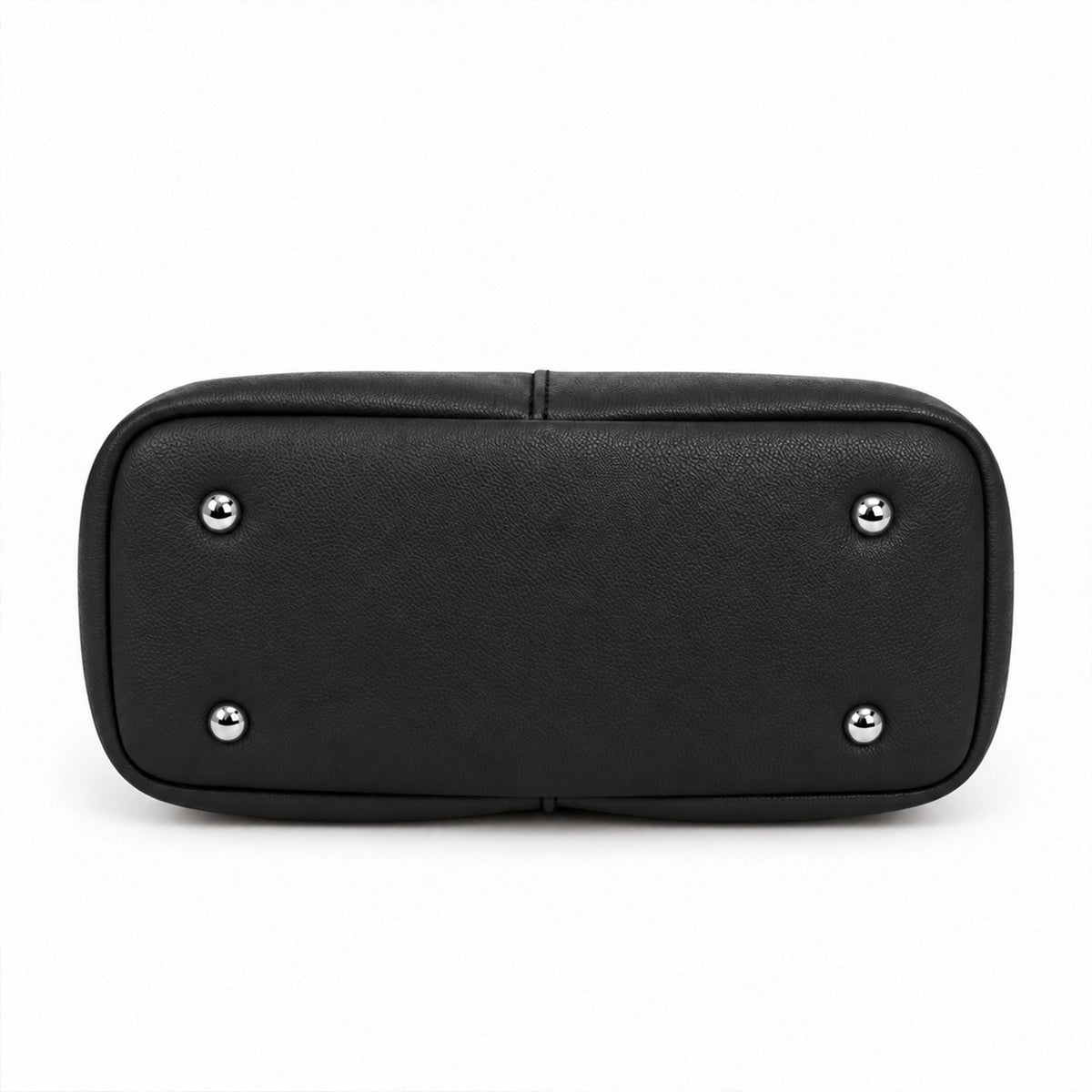 Small Shoulder Bag with Zip Closure Long Strap and Curved Top