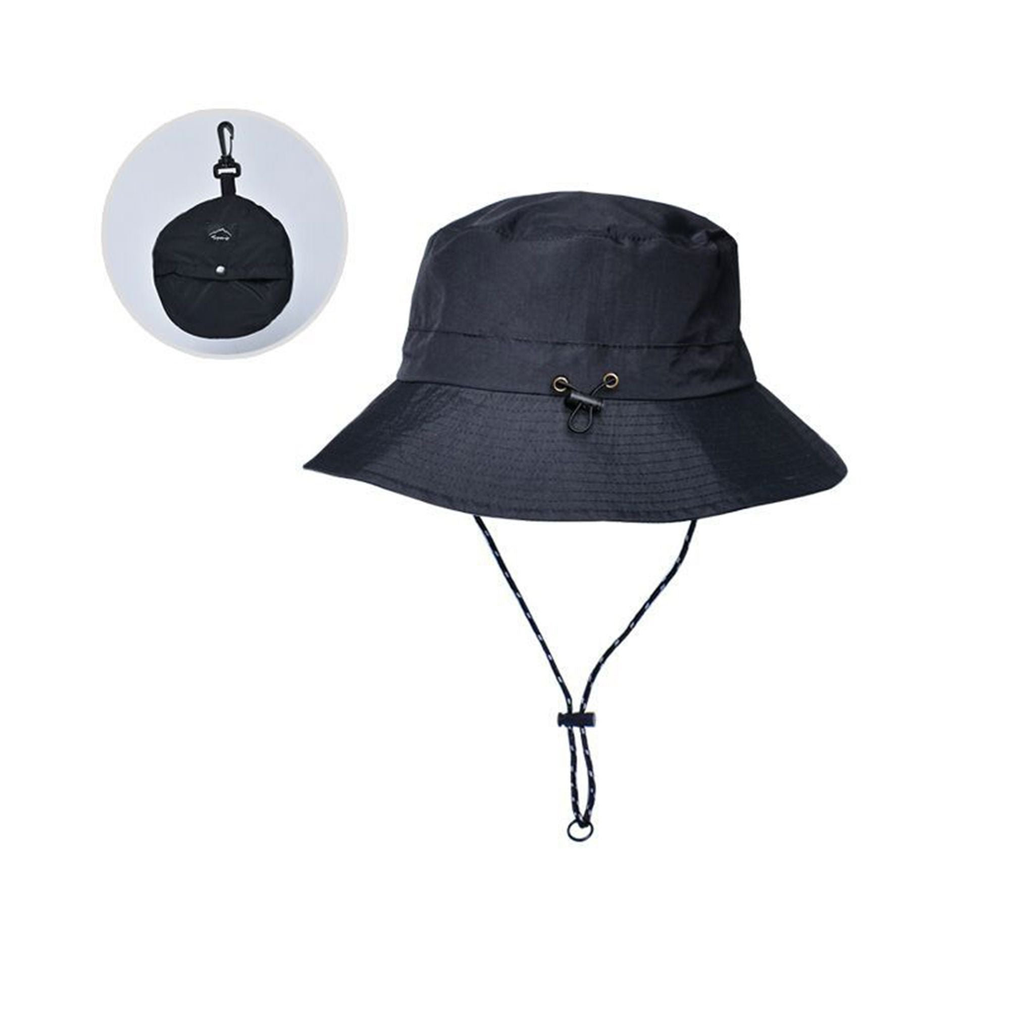 Anna-Kaci Water-Resistant Packable Bucket Hat with Adjustable Chin Strap Quick-Dry Fabric for Beach Hiking Camping and Outdoor Travel