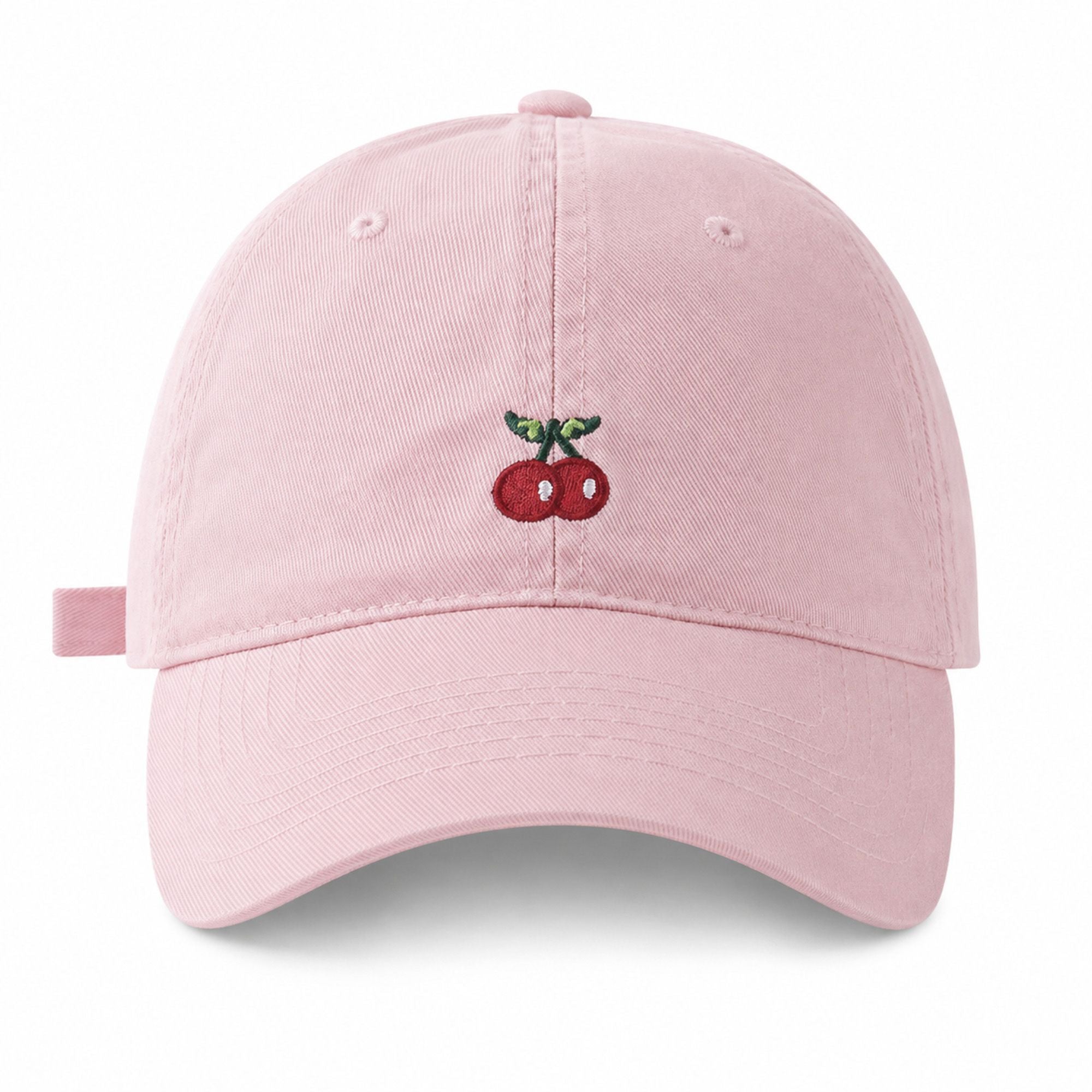 Cherry Embroidered Baseball Cap Adjustable Dad Hat