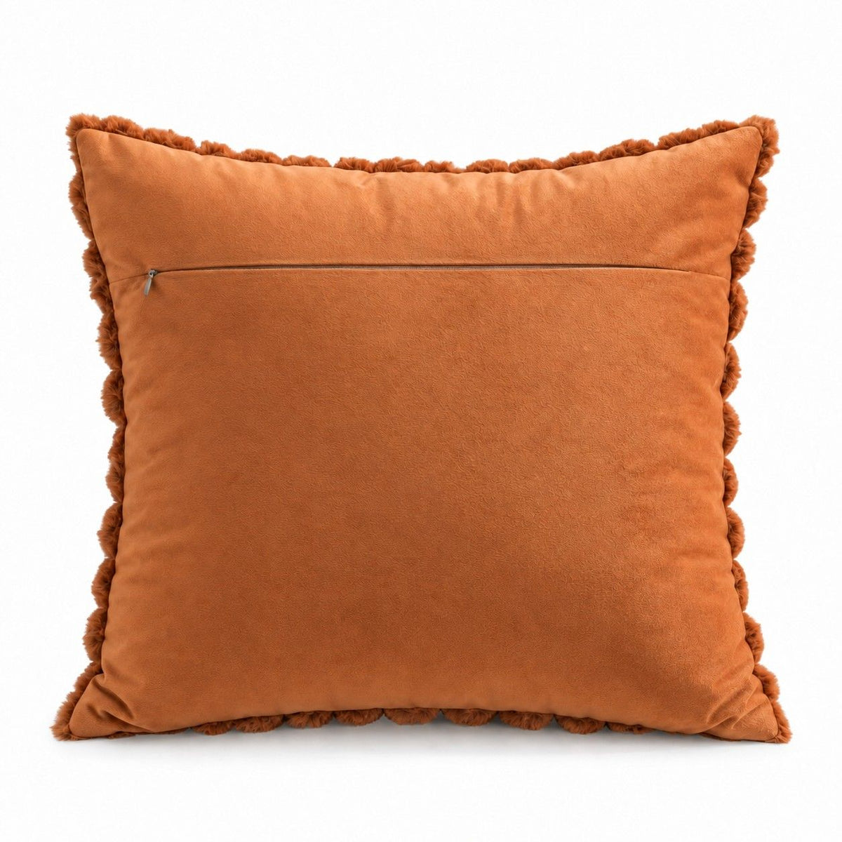 2 Pack Plush Faux Fur Bubble Grid Throw Pillow Covers 18 x 18 Inch for Couch and Bed