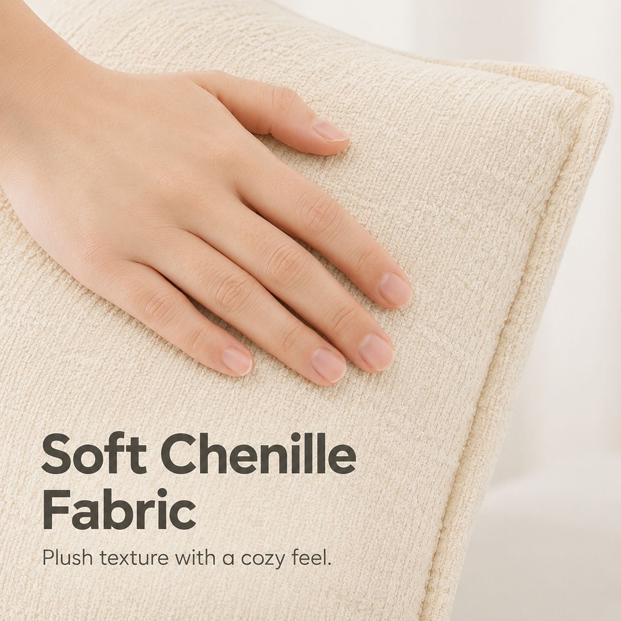 Textured Decorative Throw Pillow Cover Piped Edge Accent Cushion for Sofa Bed Chair