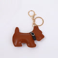 Scottish Terrier Dog Bag Charm with Dual Gold Tone Clip