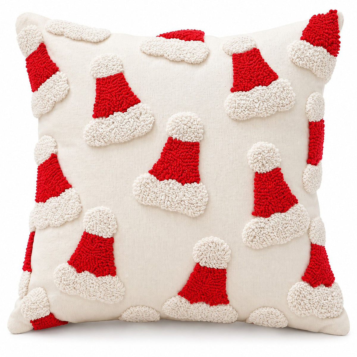 Christmas Tufted Decorative Throw Pillow Cover