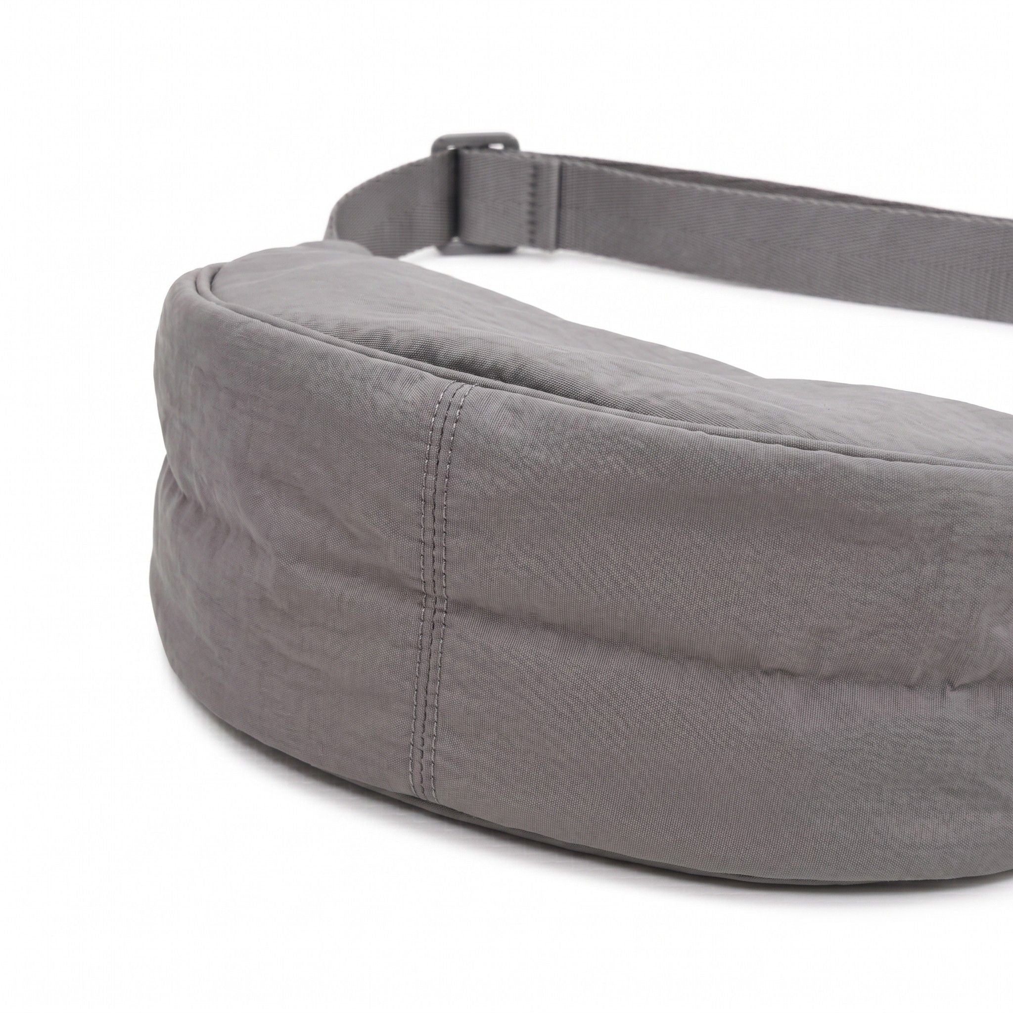 Nylon Crescent Crossbody Bag with Adjustable Strap Lightweight Casual Shoulder Bag