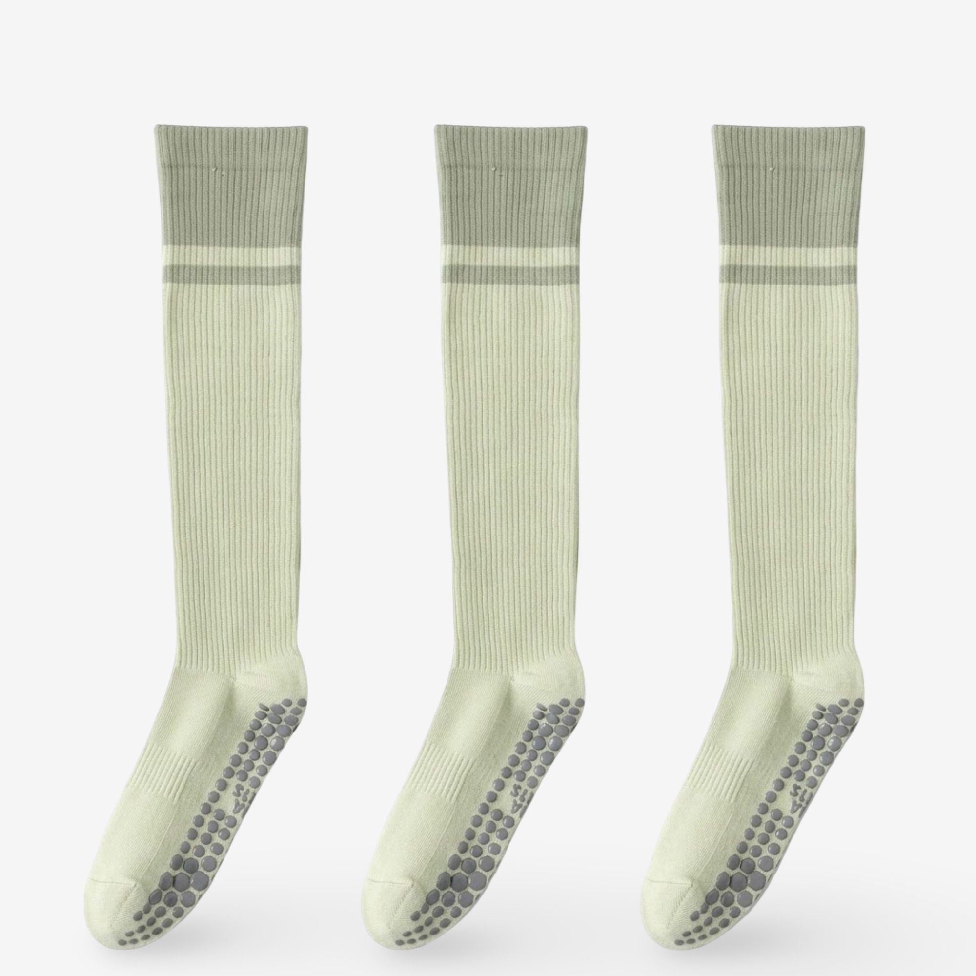Colorblock Calf Compression Yoga Socks for Fitness and Pilates 3 Pack