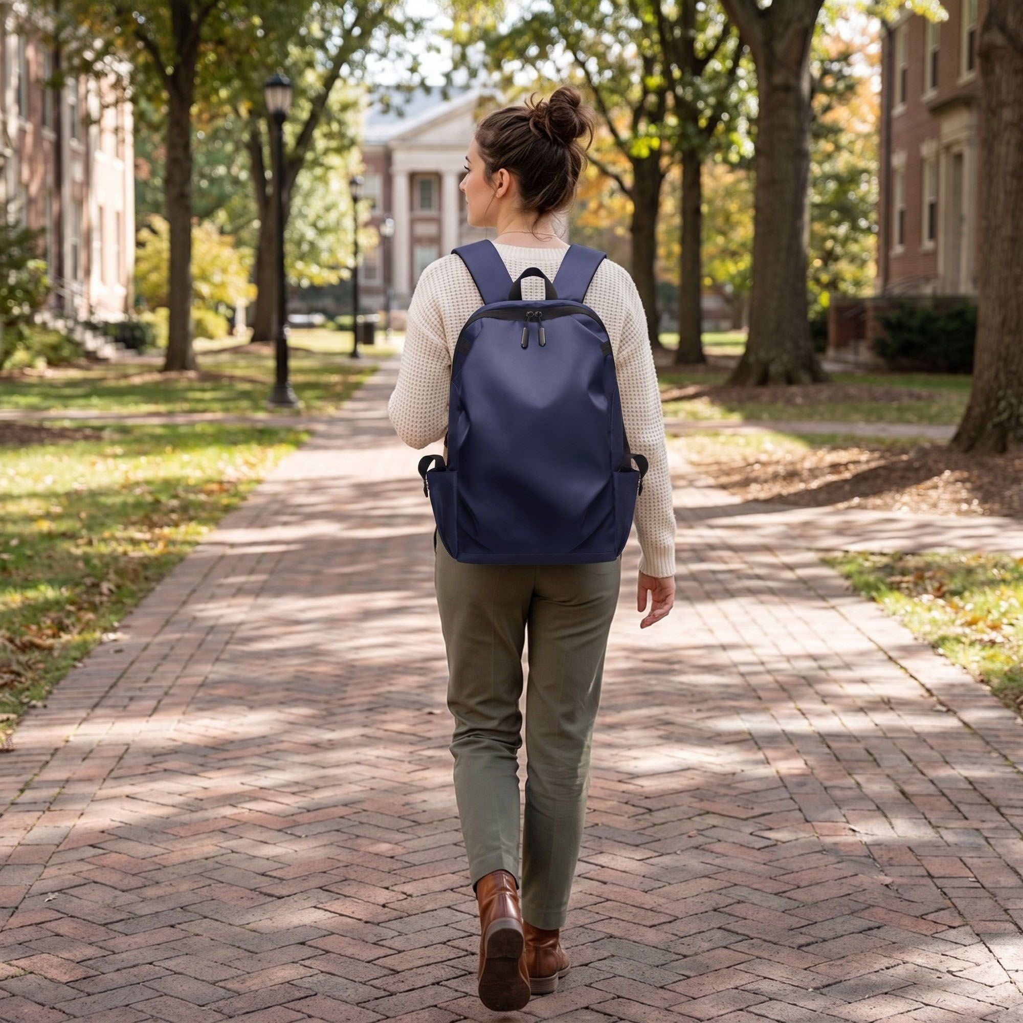 Sleek Essential Laptop Backpack - Versatile Daypack for Travel, School, and Office
