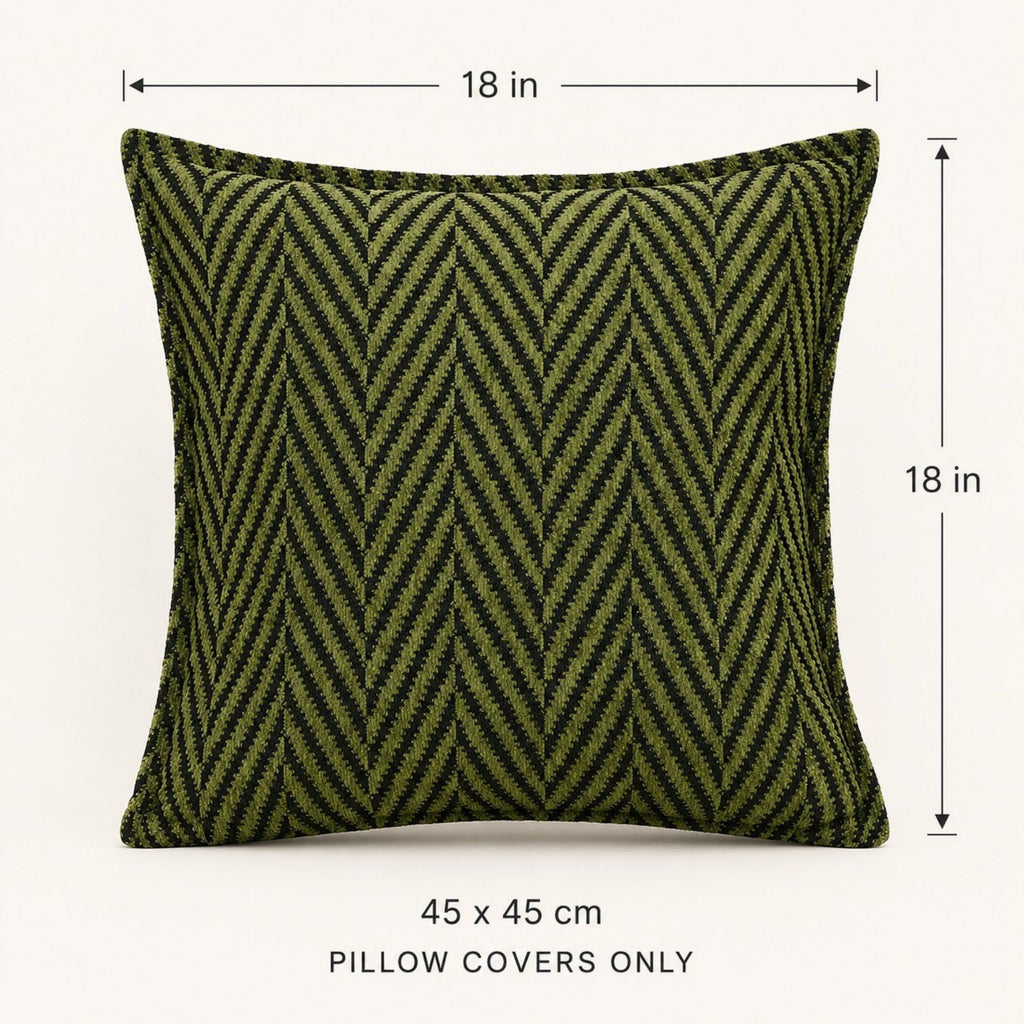 2 Pack Chevron Textured Decorative Throw Pillow Covers
