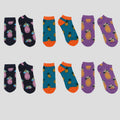 Anna-Kaci Women's  Fruit Print No Show Socks Breathable Cotton 6pk