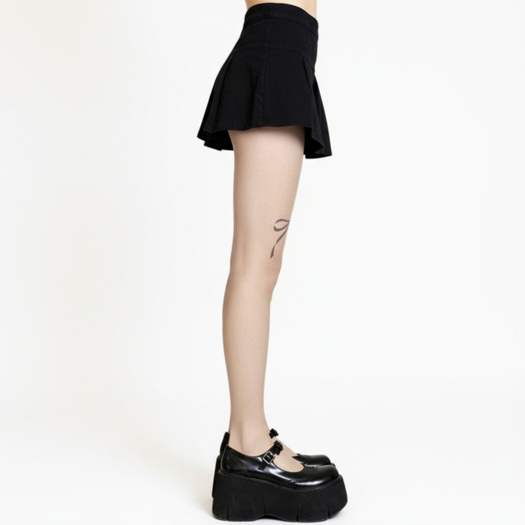 Anna-Kaci Women's Sheer Tights with Bow Print Design and Lightweight Stretch Fit