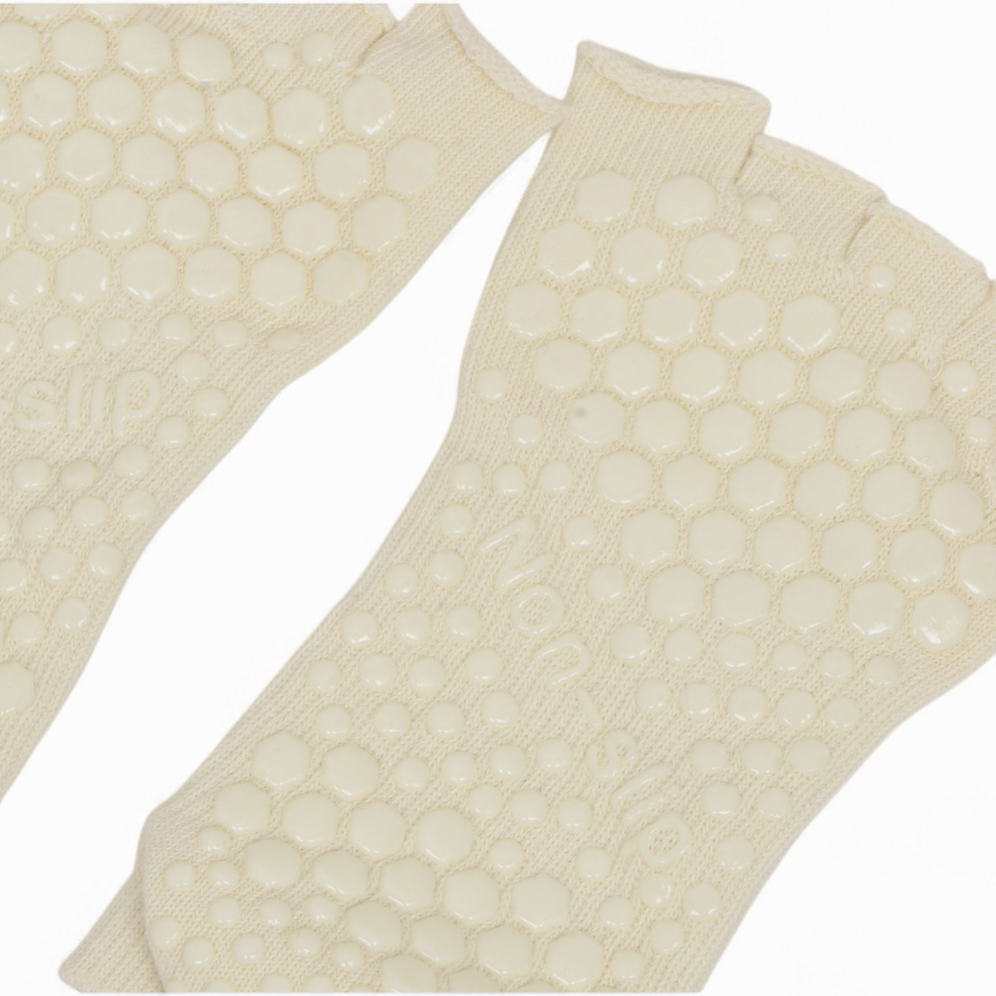 Anna-Kaci Women's Open-Toe Grip Socks for Yoga and Pilates with Non-Slip Soles and Arch Support