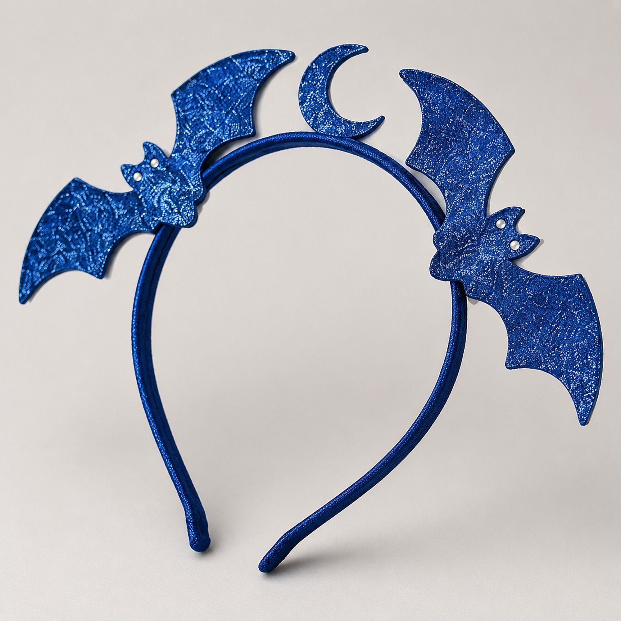 5pc Halloween Bat and Moon Headband Set in Assorted Colors