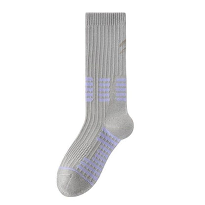 Anna-Kaci Women's Reflective Cycling Socks with Night Visibility Design Padded Zones and Breathable Compression Fit