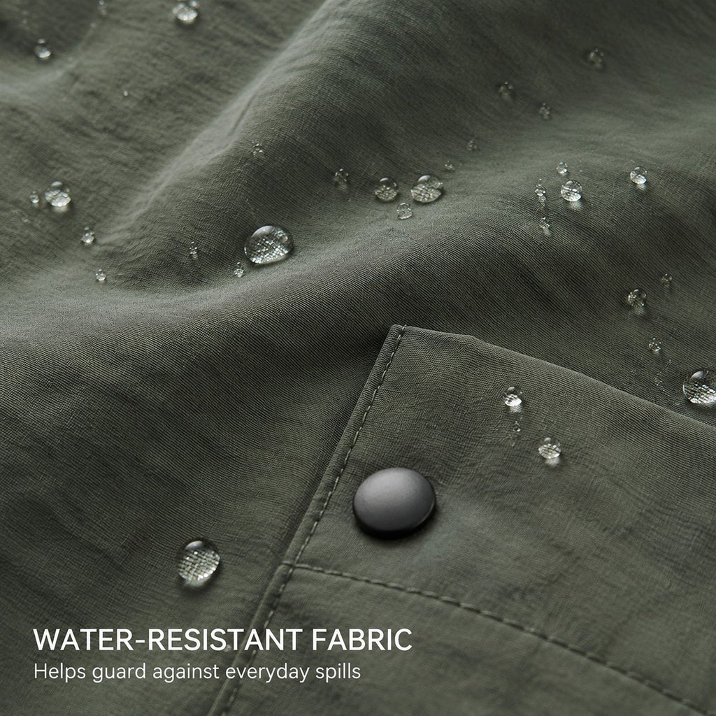 Water Resistant Utility Apron with Adjustable Straps and Three Pockets