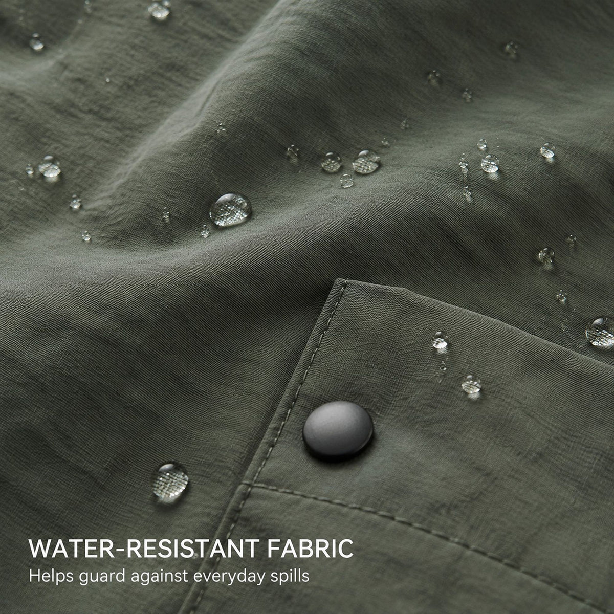 Water Resistant Utility Apron with Adjustable Straps and Three Pockets