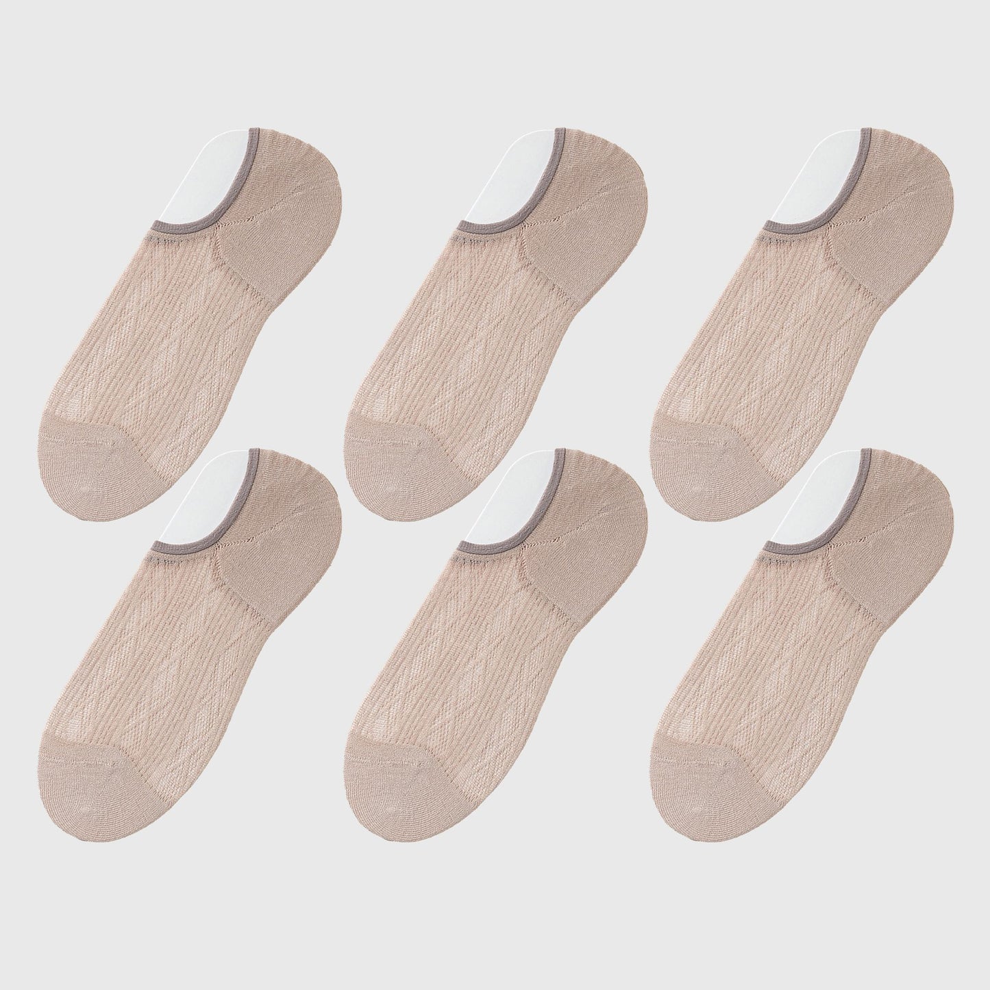 Anna-Kaci Women's Invisible No-Show Liner Socks 6Pk