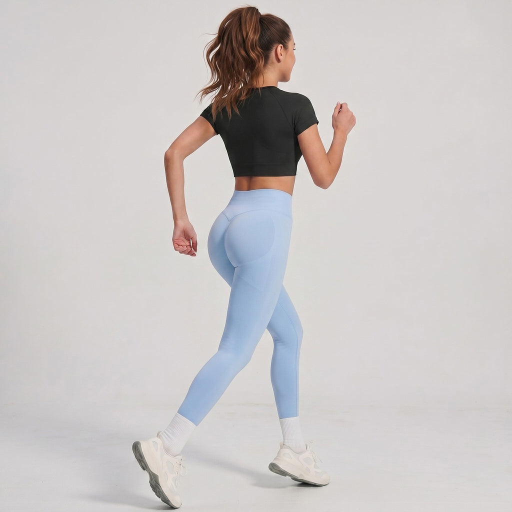 High Waisted Butt Lifting Yoga Leggings Tummy Control Workout Pants
