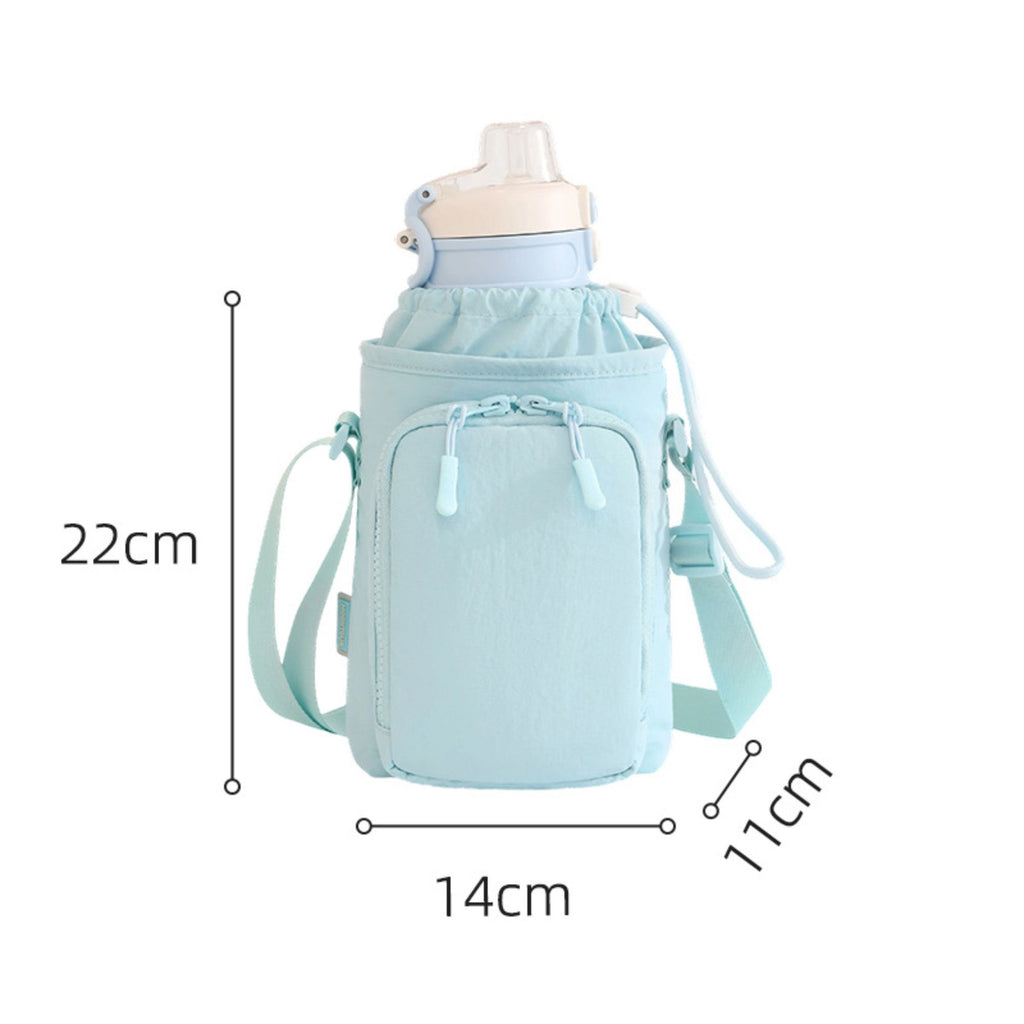 Water Bottle Carrier Bag with Phone Pocket Adjustable Crossbody Strap for Walking Travel