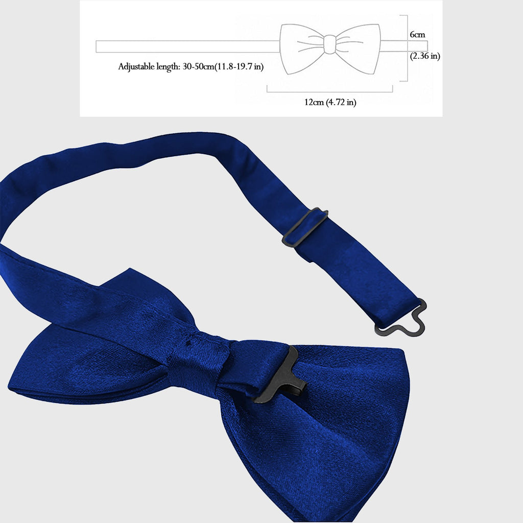Anna-Kaci Men's Pre-Tied Bow Tie Adjustable Formal Bowtie for Weddings, Tuxedos & Special Occasions