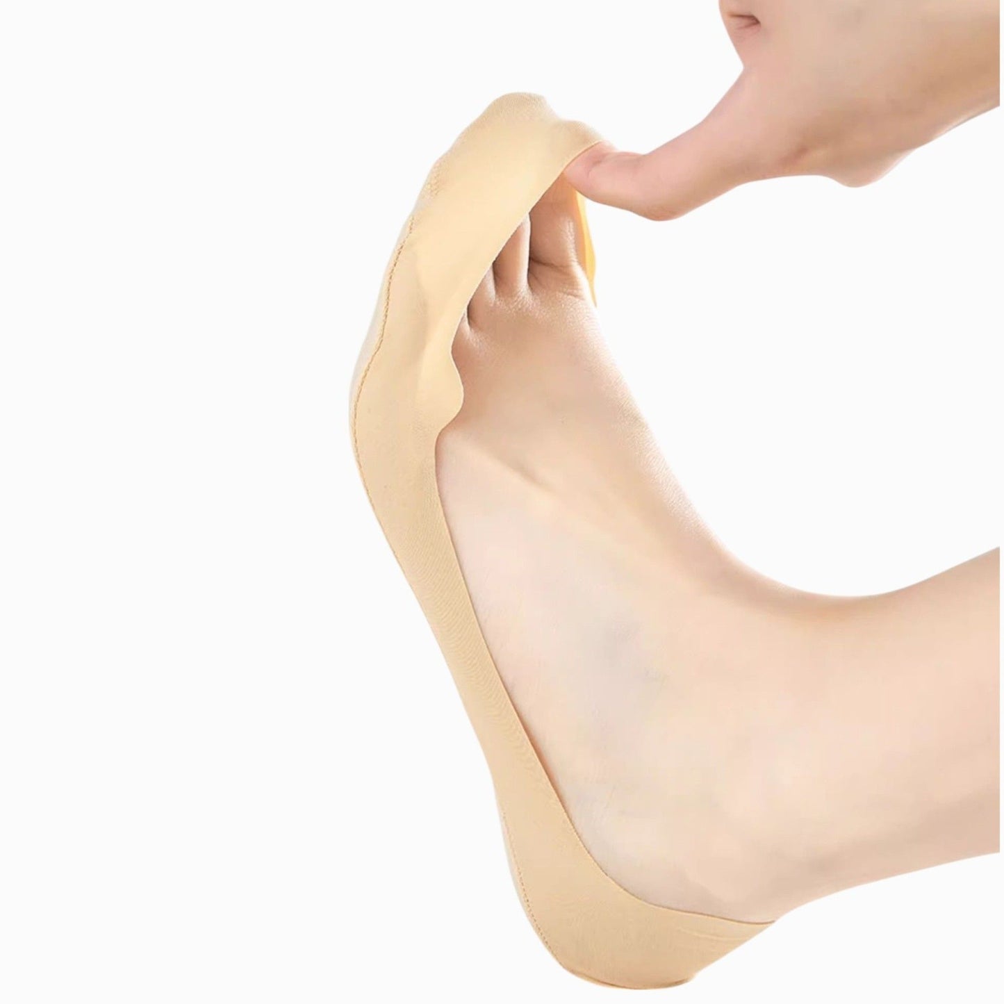 Anna-Kaci Women's Ultra Low Cut No Show Socks with Anti-Slip Silicone Grip and Seamless Toe Protection 4-Pack
