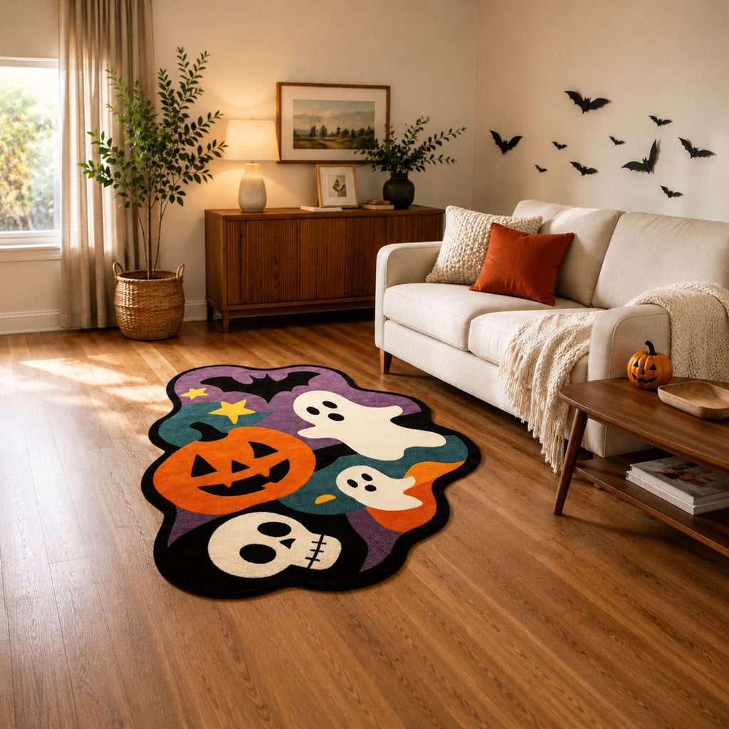 Halloween Shaped Long Accent Rug Nonslip Floor Mat 15.7 x 47.2 Inches