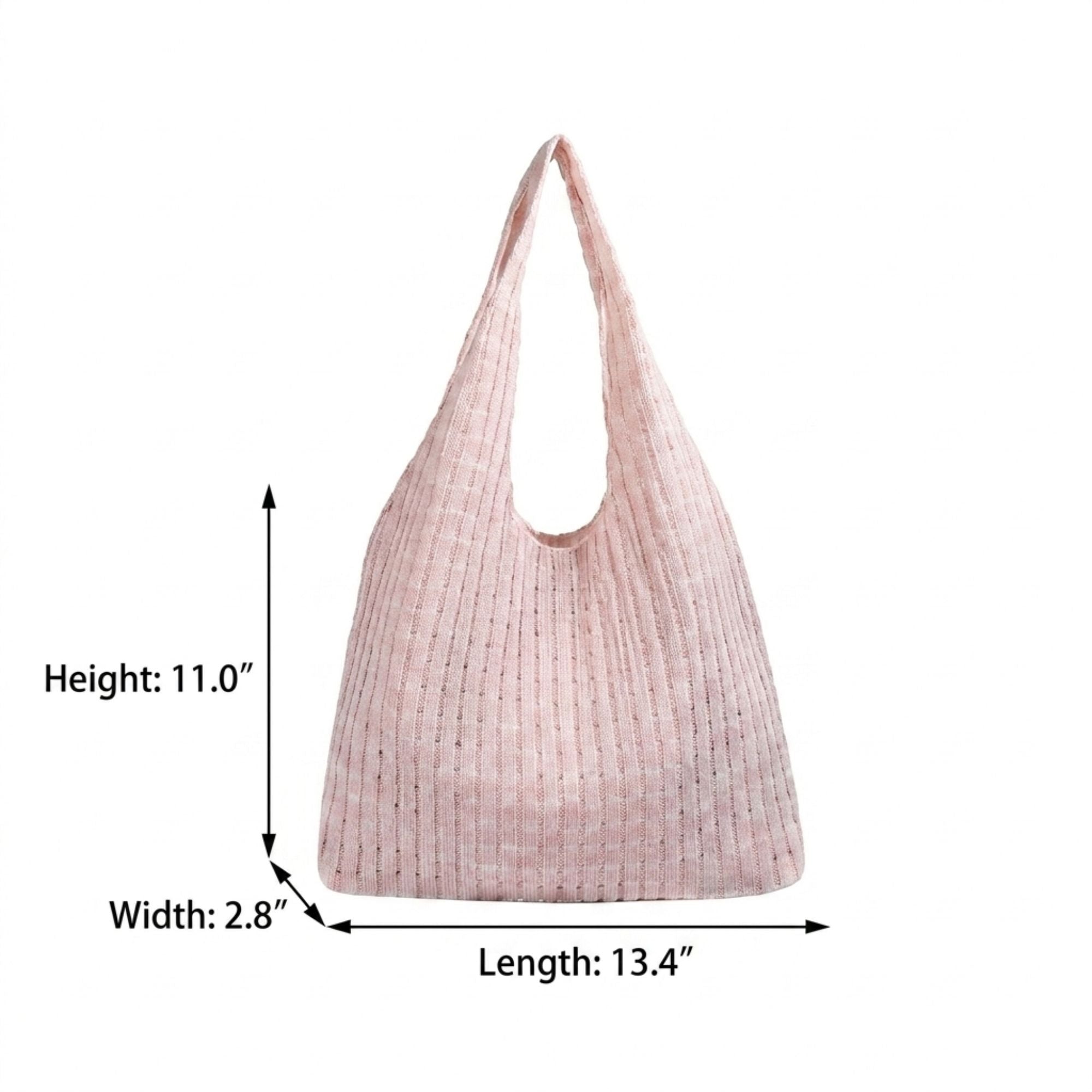 Plaid Hobo Tote Bag with Soft Slouchy Shape and Shoulder Handle