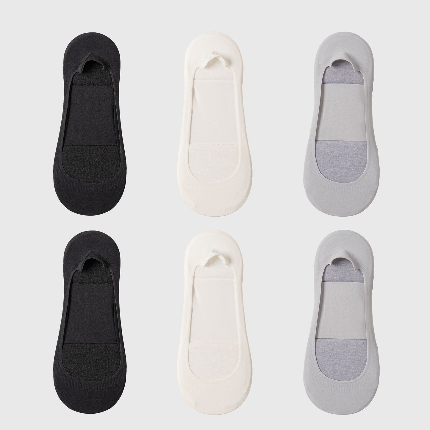 Anna-Kaci Women's Non-slip No Show Socks Soft Solid Bottom for Casual 6Pk