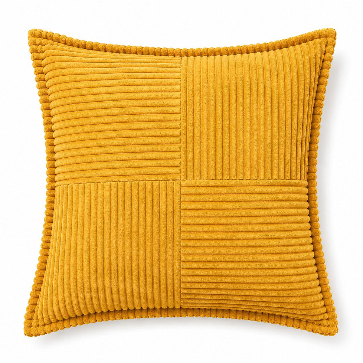 Soft Corduroy Decorative Throw Pillow Cover Geometric Accent Cushion Cover for Sofa Bed