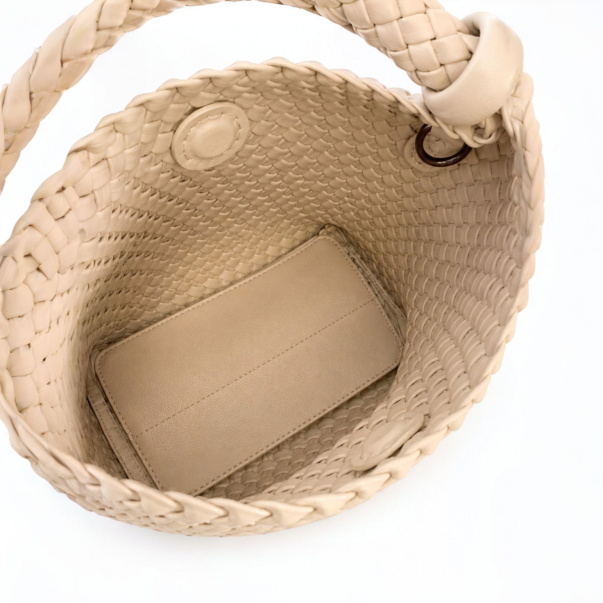 Woven Tote Bag Woven Shoulder Bag Large Capacity Underarm Hobo Handbag