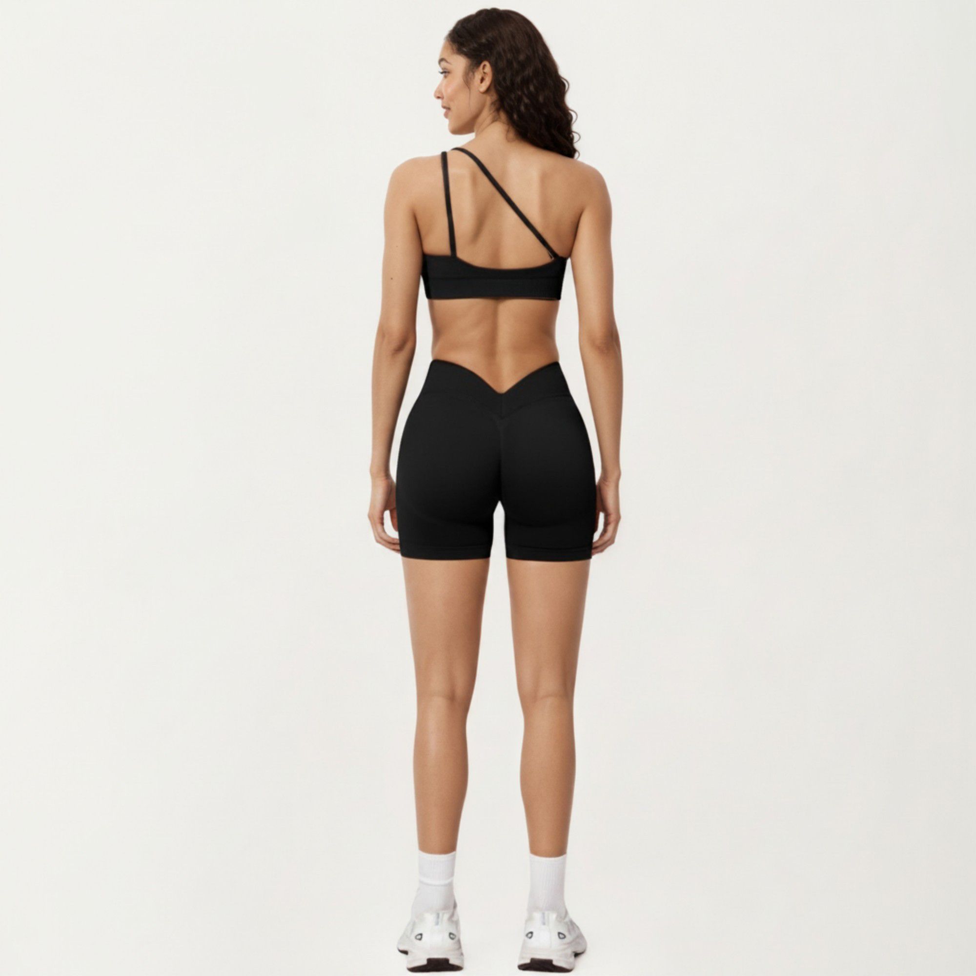 Anna-Kaci Active Women's One Shoulder Sports Bra with Asymmetric Strap and Smooth Stretch Fit