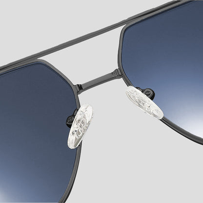 Anna-Kaci Women's Rimmed Hexagonal Polarized Aviator Sunglasses UV400 Protection
