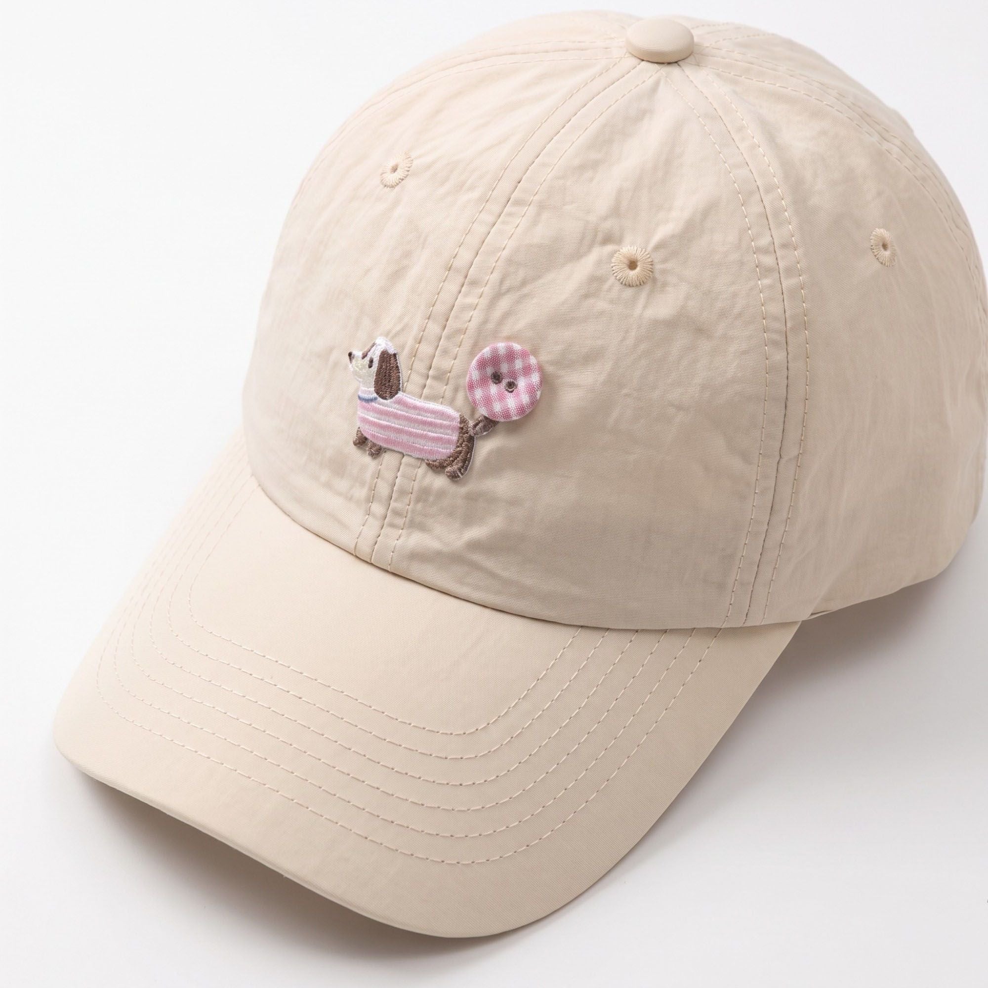Embroidered Dachshund Baseball Cap Curved Brim Casual Hat
