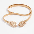Dual Leaf Elastic Metal Waist Belt Adjustable Minimalist Leaf Waist Jewelry 47.2in