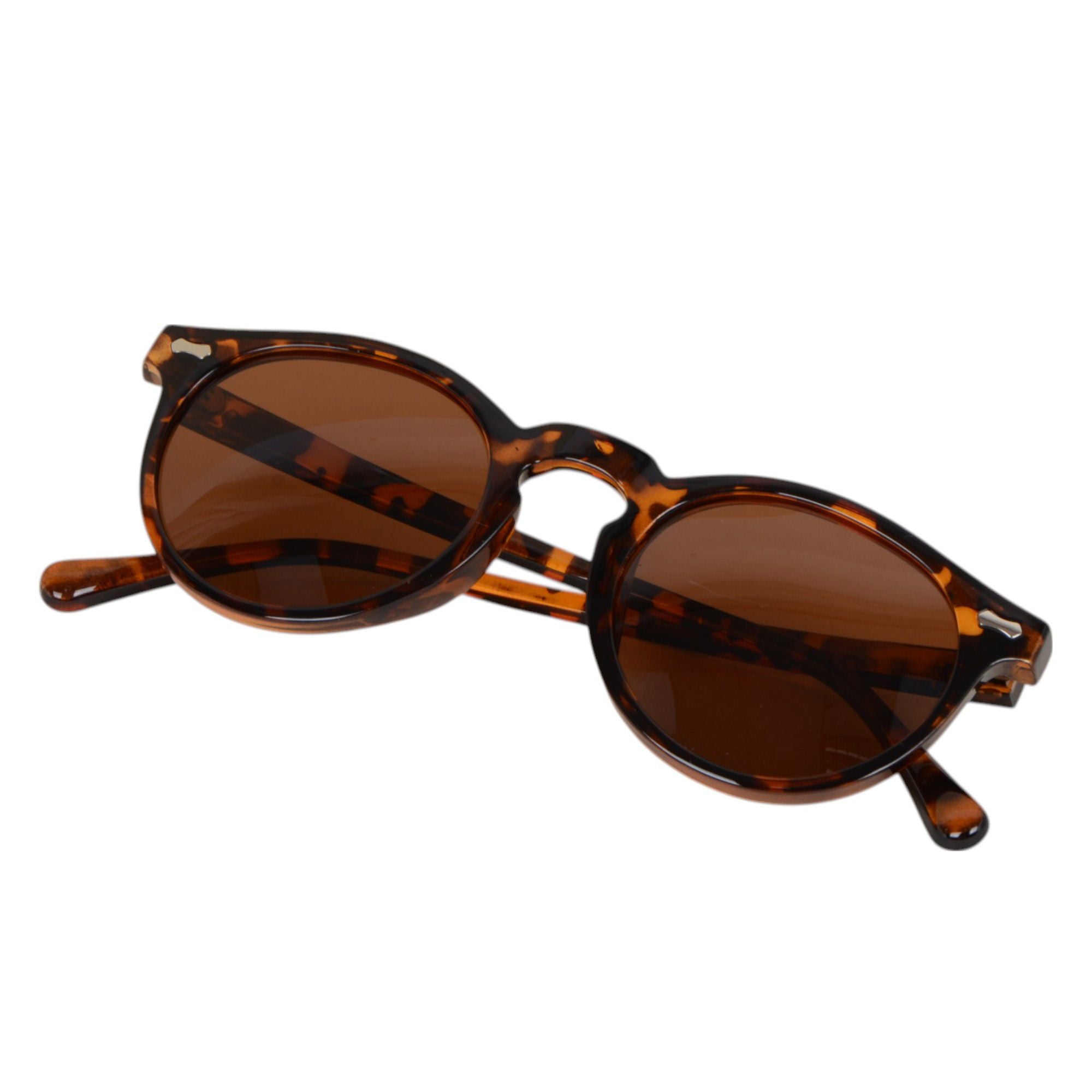 Anna-Kaci Artistic Retro Fashion Sense Circular Versatile Sunglasses UV400 Protection