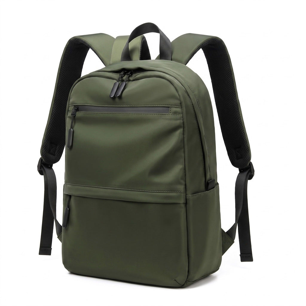 Multi-Pocket Commuter Backpack with Padded Shoulder Straps, Front Zip Pockets and Top Handle