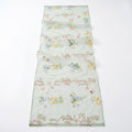 Sheer Floral Embroidered Table Runner 29.5x70.9in