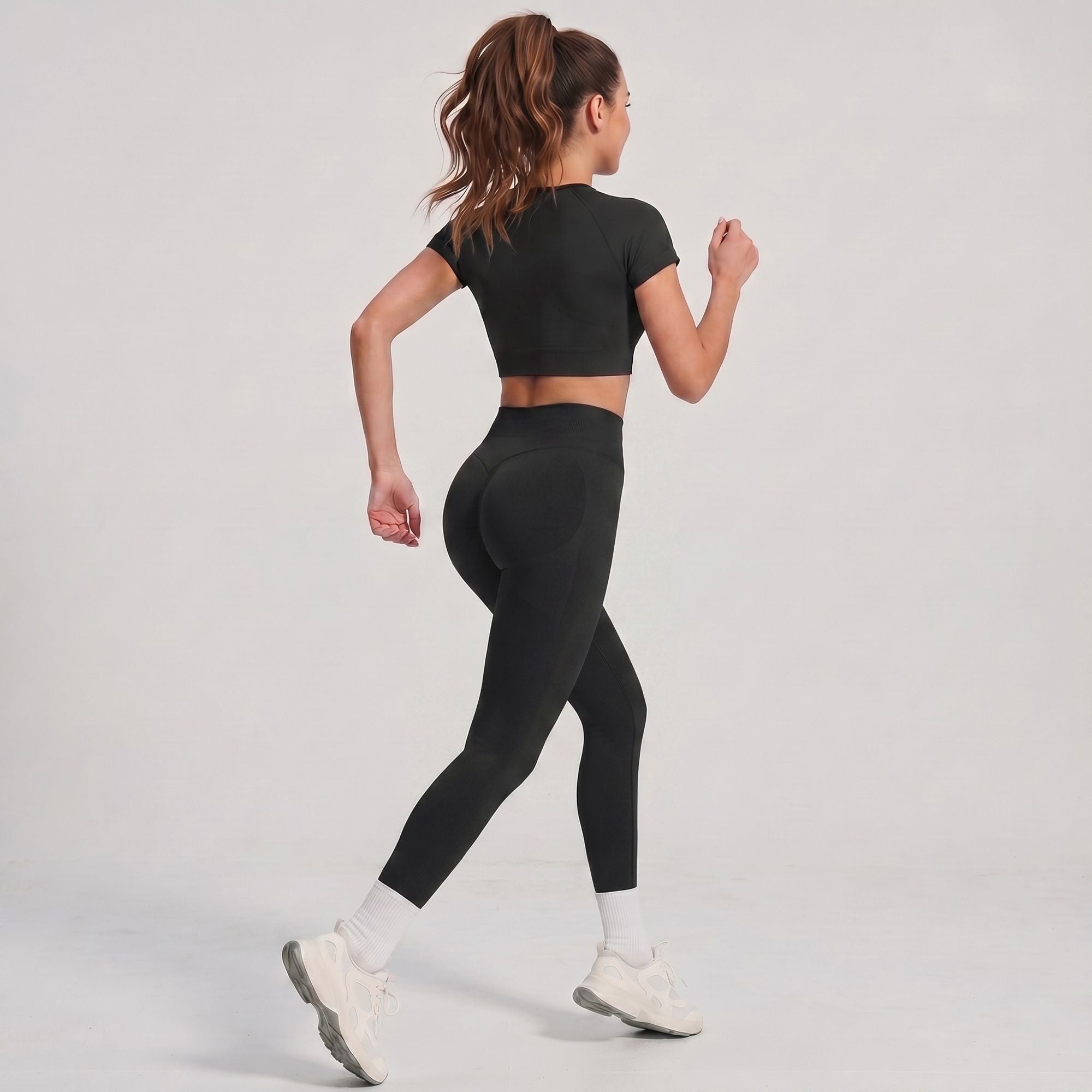 High Waisted Butt Lifting Yoga Leggings Tummy Control Workout Pants