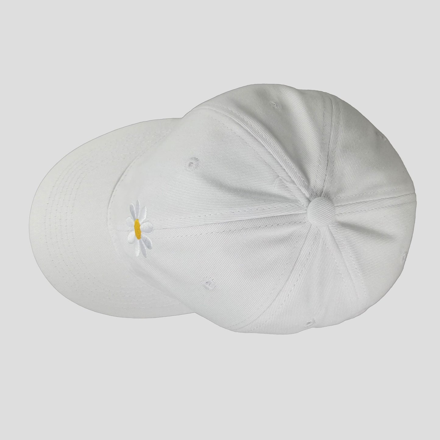 Anna-Kaci Women's Baseball Cap Stylish Solid Color with Daisy Embroidery