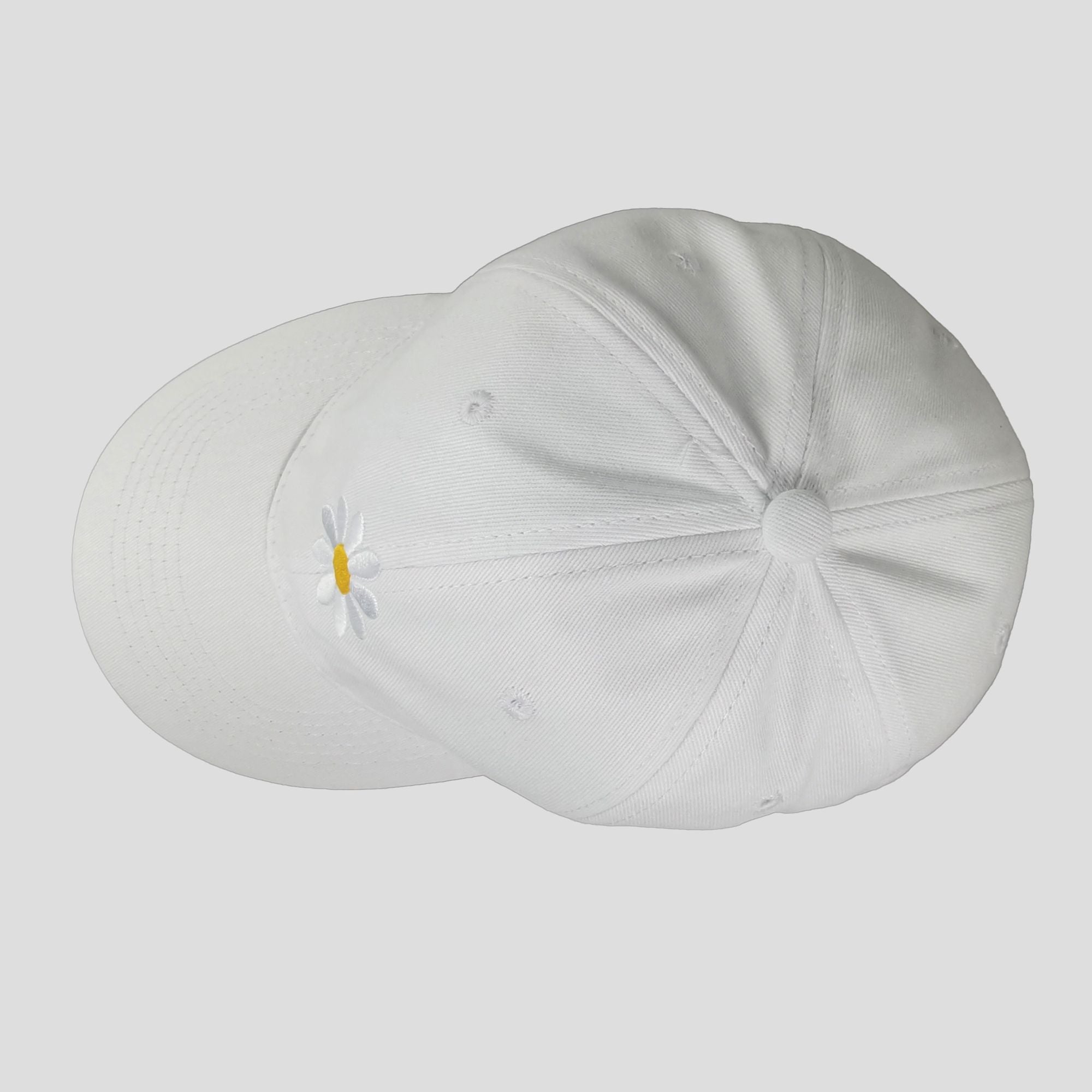 Anna-Kaci Women's Baseball Cap Stylish Solid Color with Daisy Embroidery